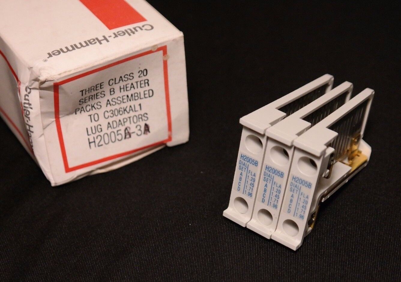 BOX OF 3 NEW CUTLER-HAMMER H2005B HEATER ELEMENTS FREEDOM SERIES 1.20-1.96 AMP