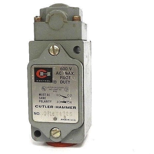 CUTLER-HAMMER 10316H872C LIMIT SWITCH 600V AC MAX.