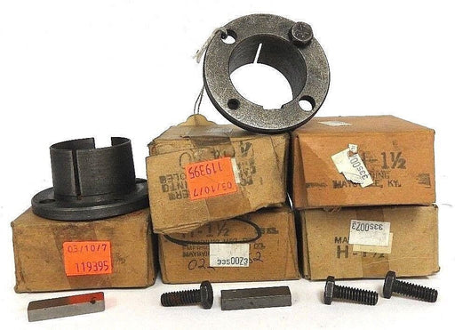 LOT OF 6 NEW BROWNING H-1-1/2 SPLIT TAPER BUSHINGS 1-1/2IN ID 2-1/2IN OD