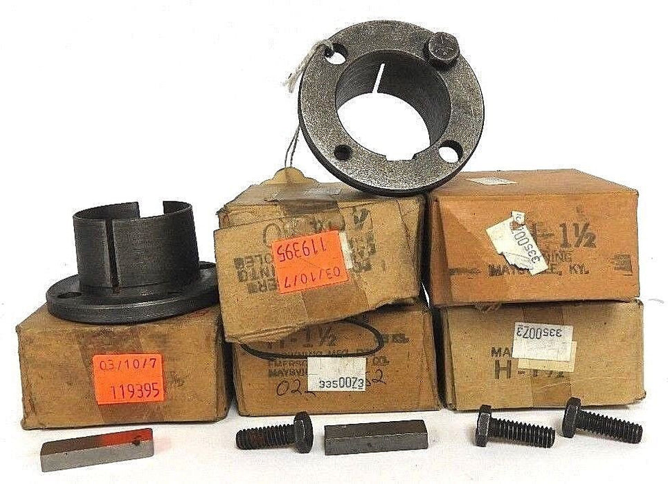 LOT OF 6 NEW BROWNING H-1-1/2 SPLIT TAPER BUSHINGS 1-1/2IN ID 2-1/2IN OD