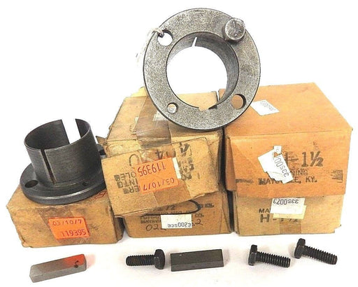 LOT OF 6 NEW BROWNING H-1-1/2 SPLIT TAPER BUSHINGS 1-1/2IN ID 2-1/2IN OD