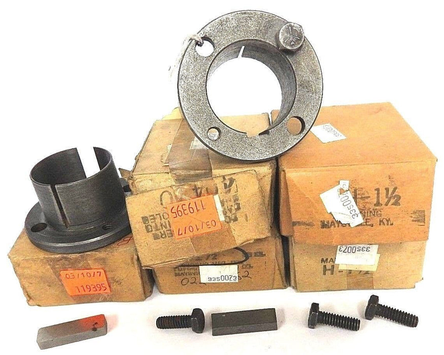 LOT OF 6 NEW BROWNING H-1-1/2 SPLIT TAPER BUSHINGS 1-1/2IN ID 2-1/2IN OD