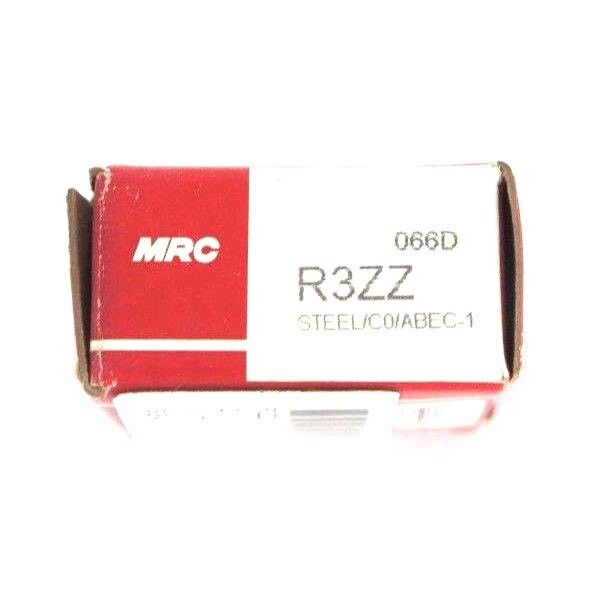 LOT OF 2 NEW MRC R3ZZ STEEL/C0/ABEC-1 BEARINGS 3/16 X 1/2 X 5/32INCH