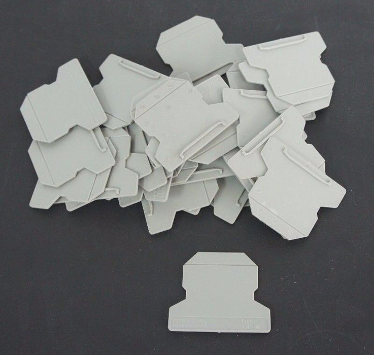 BAG OF 30 NEW PHOENIX CONTACT ATP-UK PARTITION PLATE FOR TERMINAL BLOCKS GREY