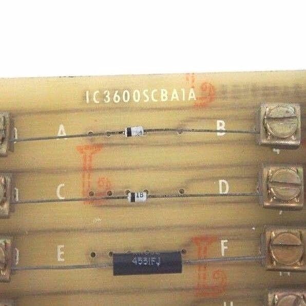 GENERAL ELECTRIC IC3600SCBA1A COMPONENT CARD 68A989108G1 REV A