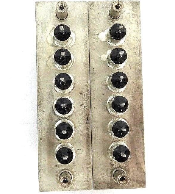 LOT OF 2 TUSONIX INC 7606-551N LF TERMINAL BLOCKS AQ 3, SREW, 20, 6