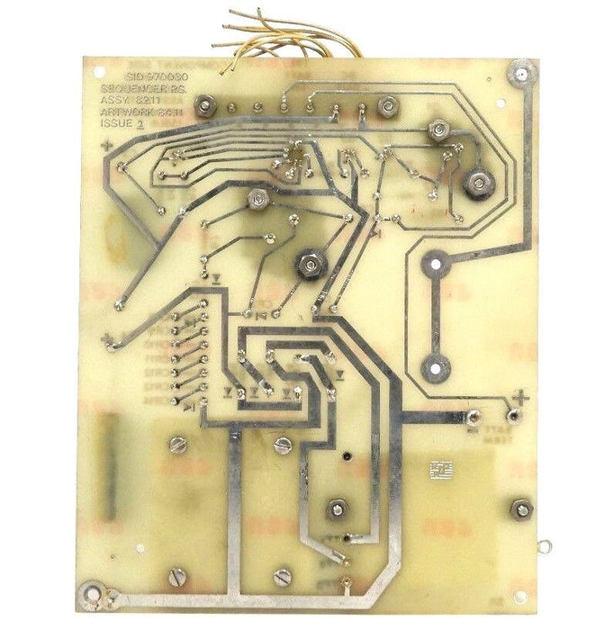 SID 970030 SEQUENCER P.S. ASSY. 82.11 ARTWORK 84.11 ISSUE 2 BOARD