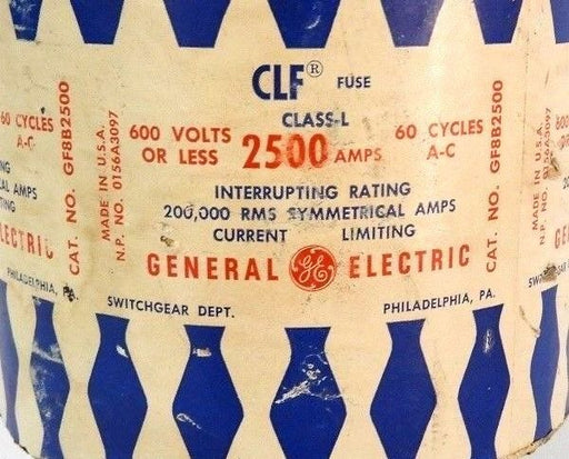 GENERAL ELECTRIC GF8B2500 CLASS-L CLF FUSE 2500 AMPS