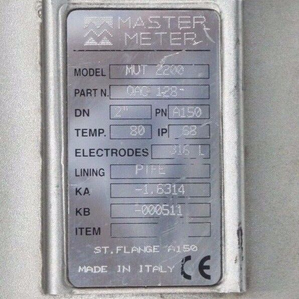 NEW MASTER METER MODEL: MC 208 P/N: QAZ 134 CONVERTER ELECTROMAGNETIC FLOW METER