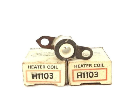 LOT OF 2 NIB CUTLER HAMMER H1103 HEATER COIL H-1103