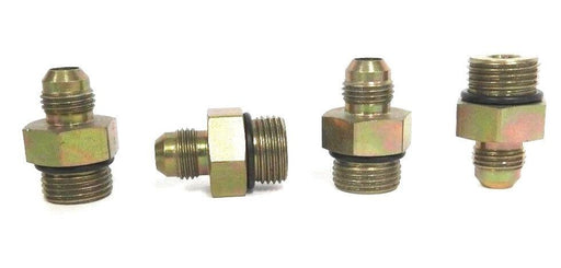 LOT OF 4 NEW PARKER 6-8-F50X-S STRAIGHT MALE CONNECTORS 3/8" NPT X 3/4" UN