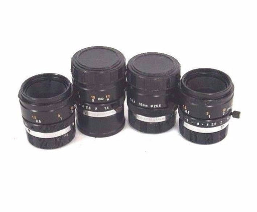 LOT OF 4 TAMRON HIGH RESOLUTION CCTV LENSES 1:1.4 16MM
