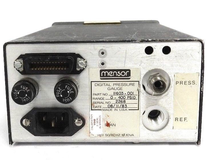 MENSOR 11603-001 DIGITAL PRESSURE GAUGE 11603001, 0-400 PSID