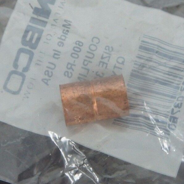 LOT OF 10 NEW NIBCO 600-RS COUPLINGS 3/8"