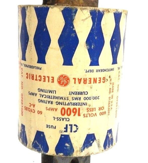 GENERAL ELECTRIC GF8B1600 FUSE 1600AMP 600V TIME DELAY
