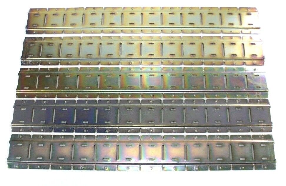 BOX OF 5 NEW ALLEN BRADLEY 700-M12 UNIVERSAL MOUNTING STRIP 12 RELAY SLOTS SER A