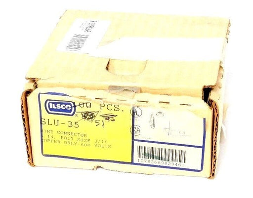 BOX OF 51 NEW ILSCO SLU-35 COPPER MECHANICAL LUGS SLU35