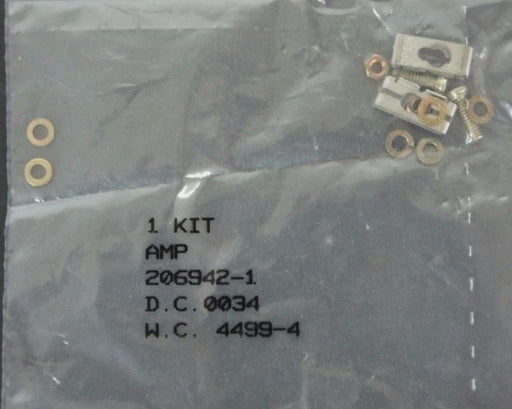 LOT OF 15 NEW TYCO 206942-1 LATCH CLIP ASSEMBLY SLIDE STAINLESS STEEL