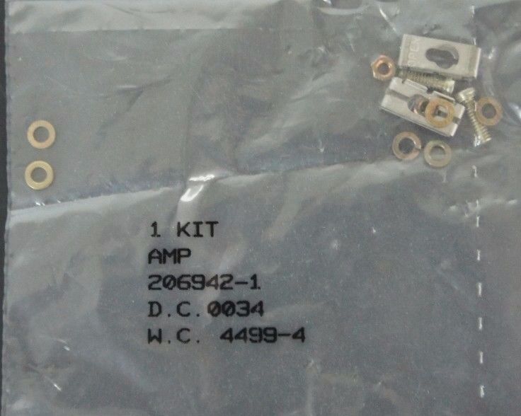 LOT OF 15 NEW TYCO 206942-1 LATCH CLIP ASSEMBLY SLIDE STAINLESS STEEL
