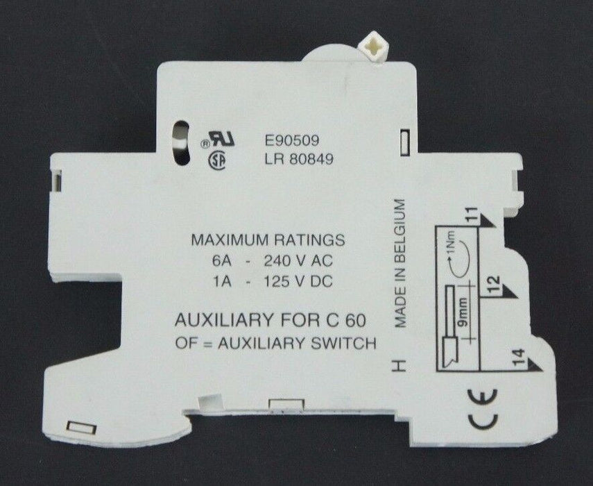 NEW EATON KLOCKNER MOELLER E90509 AUXILIARY CONTACT 6AMP 240VAC 1AMP 125VDC
