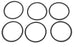 LOT OF 6 NEW MACHINE TOOL SYSTEMS C6110-000G60 O-RINGS C6110000G60