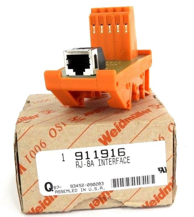 NIB WEIDMULLER 911916 RJ-8A INTERFACE