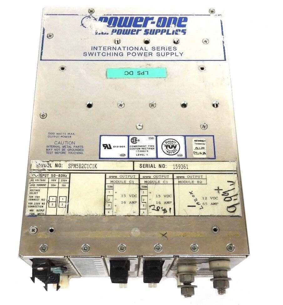 POWER ONE SPM5B2C1C1K INTERNATIONAL SERIES SWITCHING POWER SUPPLY