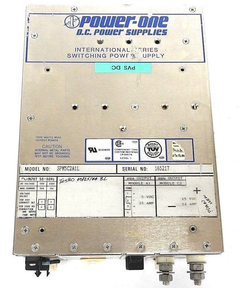 POWER ONE SPM5C2A1L INTERNATIONAL SERIES SWITCHING POWER SUPPLY