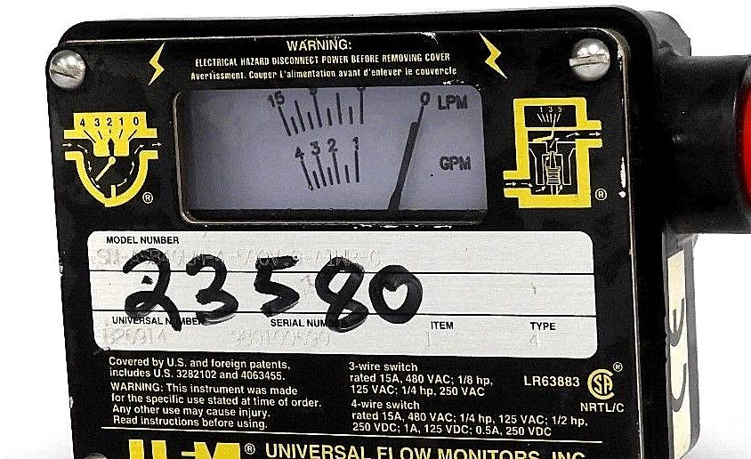 UFM SN-ASB4GLM-4-500V.9-A1WR-C UNIVERSAL FLOW MONITOR TYPE: 4