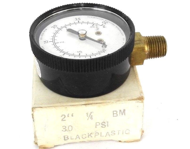 NIB CONTINENTAL PRECISION INSTRUMENTS 05-022-318 2'' 1/4 BM, 30 PSI GAUGE