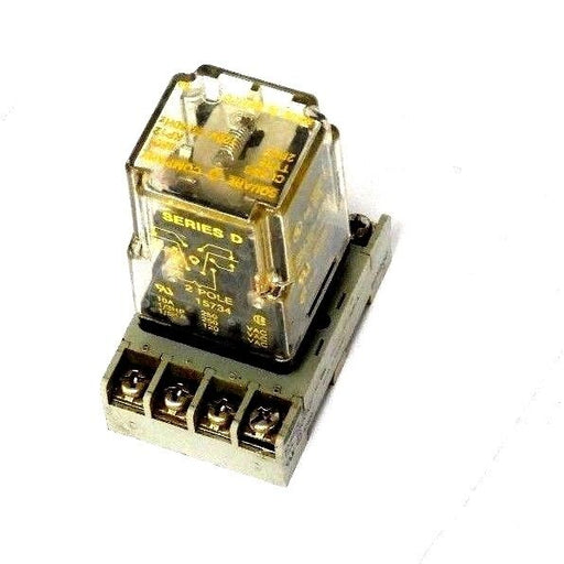 SQUARE D 8501-KP12 RELAY WITH DAYTON 5X852E SOCKET, 8501KP122PDT