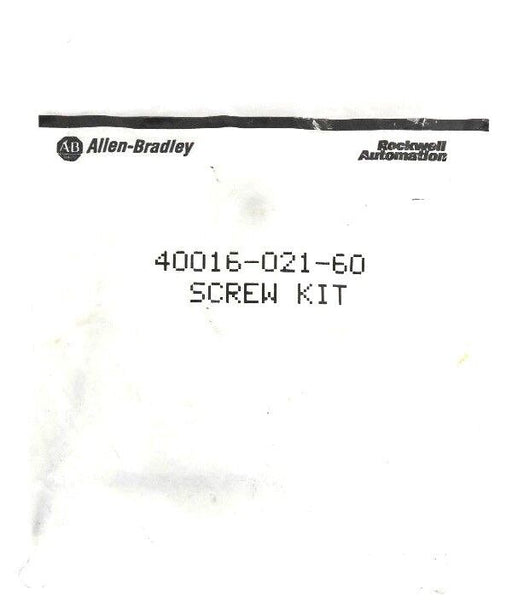 NEW ALLEN BRADLEY 40016-021-60 SCREW KIT HARDWARE TRANSFORMER 4001602160