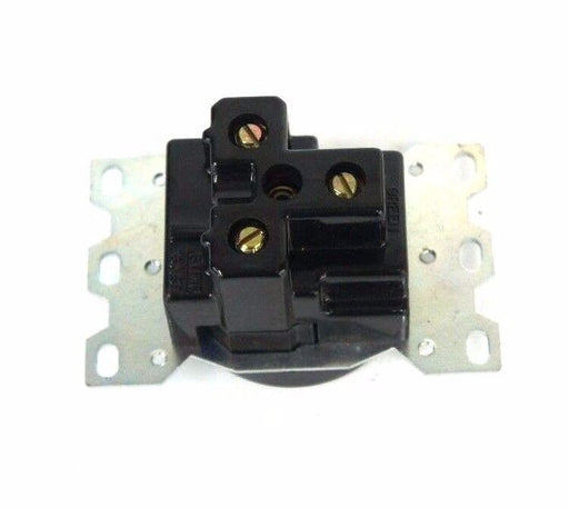 NIB HUBBELL HBL9330 RECEPTACLES FLUSH MOUNT BLACK 30A, 250VAC, 2-POLE