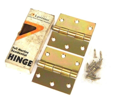 BOX OF 2 NIB LAWRENCE 125001501 DOOR HINGES 3'' X 3'' R2500S