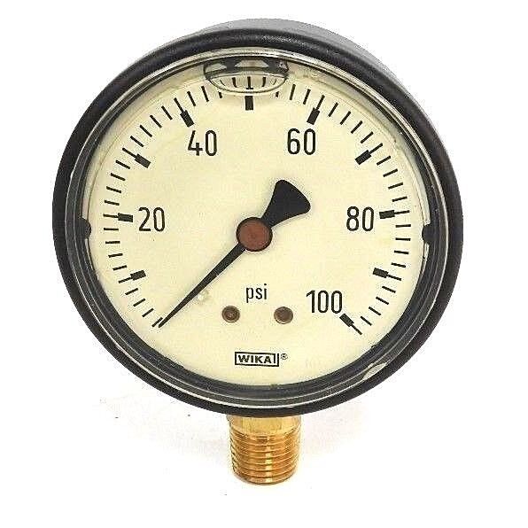 NIB WIKAI 113.13 2.5'' GAUGE P/N: 9678000 RANGE: 100PSI, CONN: 1/4'' NPT LM