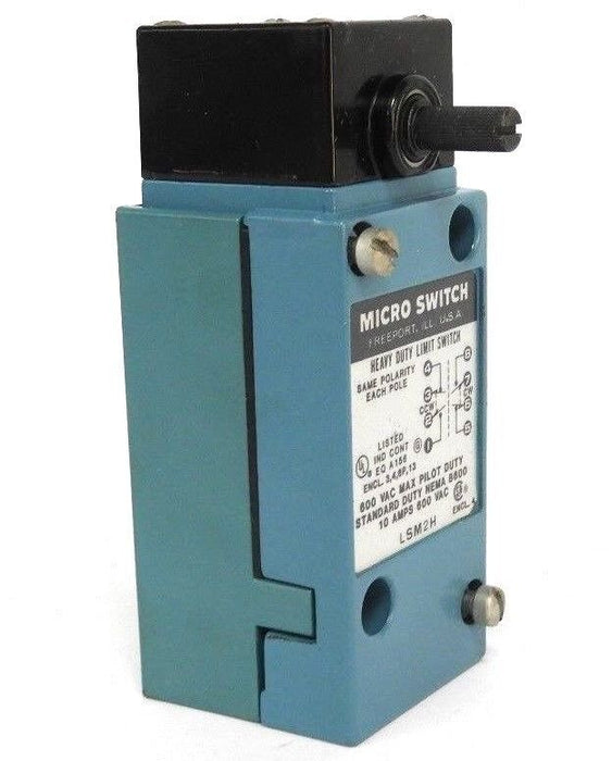 MICRO SWITCH LSM2H HEAVY DUTY LIMIT SWITCH 600 VAC MAX 10 AMPS