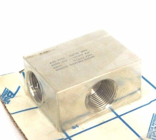 NEW BUTECH PRESSURE SYSTEMS FPT16 FEMALE BLOCK TEE 316CW HT# A18741