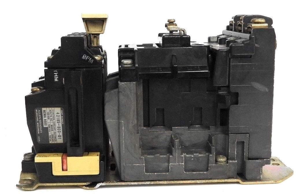 ALLEN BRADLEY 509-AOD FULL VOLTAGE NON-REVERSING STARTER SER. B W/ 42185-800-01