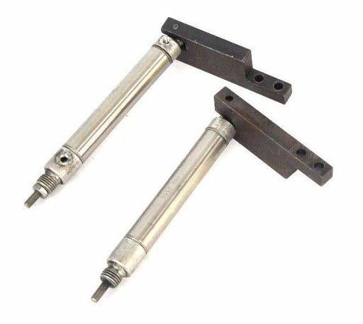 LOT OF 2 BIMBA .56DXPSRM02.0 PNEUMATIC CYLINDERS WITH BRACKETS 56DXPSRM020