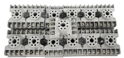 LOT OF 12 POTTER & BRUMFIELD 27E122 RELAY SOCKETS 10A 300V
