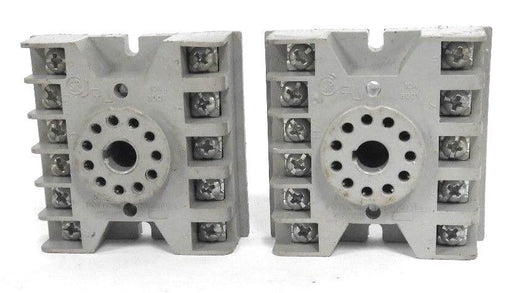 LOT OF 12 POTTER & BRUMFIELD 27E123 RELAY SOCKETS 10A, 300V