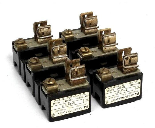 LOT OF 2 ALLEN BRADLEY X-401977 FUSE HOLDERS 30A, 250V, X401977