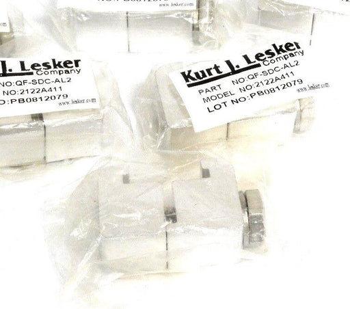 LOT OF 6 NEW KURT J. LESKER QF-SDC-AL2 ALUMINUM CLAMPS QFSDCAL2
