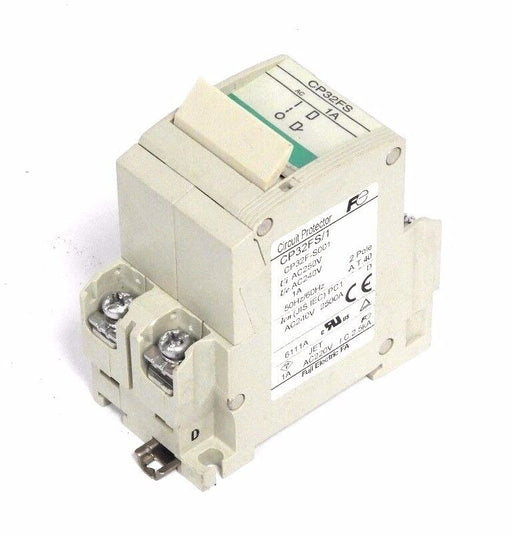 FUJI ELECTRIC CP32FM/1 CIRCUIT PROTECTOR 2POLE 1A CP32FM1, CP32FM, CP32F-M001