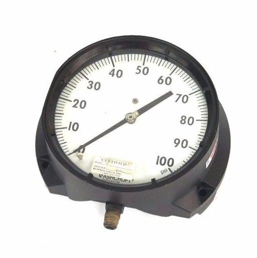 ASHCROFT DURAGAUGE Q-8451 PRESSURE GAUGE 0-100 PSI, 1/4" NPT, Q8451