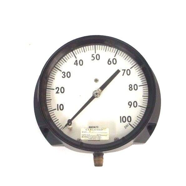 ASHCROFT DURAGAUGE Q-8451 PRESSURE GAUGE 0-100 PSI, 1/4" NPT, Q8451