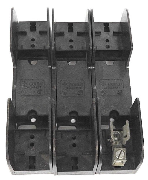 LOT OF 3 GOULD SHAWMUT 60301 FUSE HOLDERS 600V 30A H/K FUSES