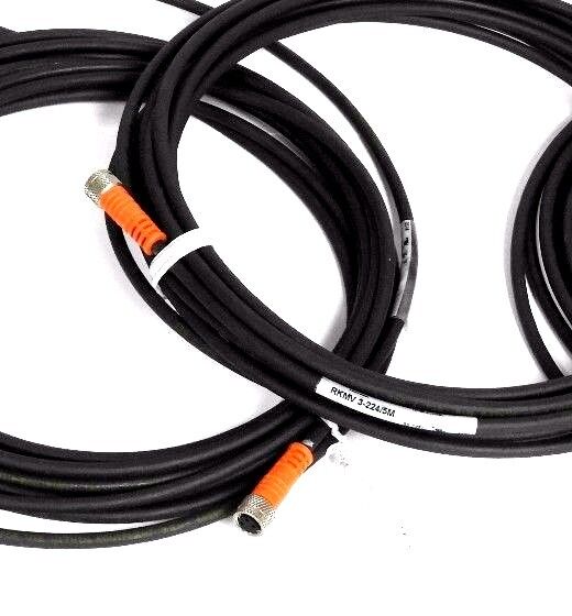 LOT OF 3 LUMBERG RKMV 3-224/5M CABLES 3A 125V, RKMV3224/5M