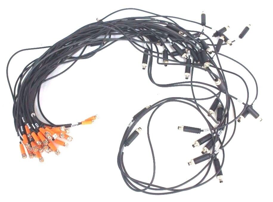 LOT OF 32 IFM EFFECTOR EVC142 CABLES 0.3 AMP, 50VAC/60VDC