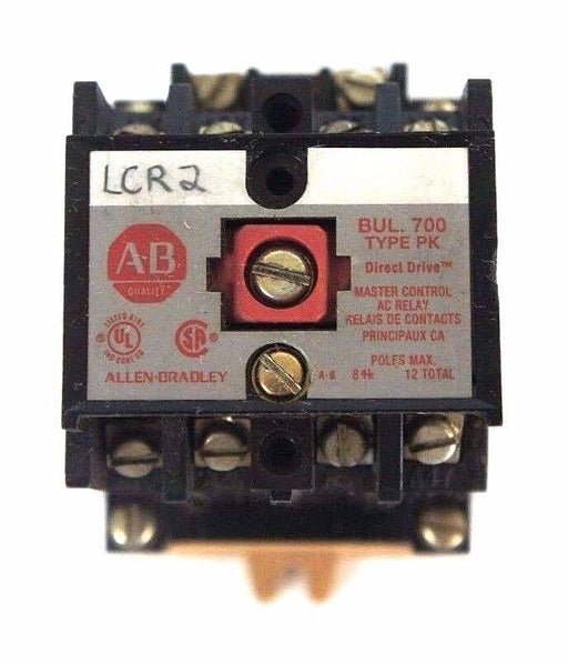 LOT OF 3 ALLEN BRADLEY 700-PK400A1 MASTER CONTROL AC RELAYS SER. B 700PK400A1